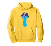 Calamar géant Kraken Bateau à voile Attaque Deep Cool Sea Octopus Sweat à Capuche
