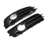 calandre antibrouillard Compatible Avec A3 Pour SLine 8P 2009 2010 2011 2012 8P0807682 Chrome Argent Noir Couverture De Calandre De Phare Antibrouillard Avant De Voiture 8P0807681(Glossy Black)