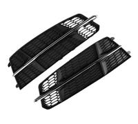 Calandre Antibrouillard Compatible Avec A6 C7 A6L Pour S-Line 2015-2018 Couvercle Calandre Phare Antibrouillard Couvercle Lampe Antibrouillard Grille Avant Hexagonale Nid D'abeille 4G0807681AN(Chrome)