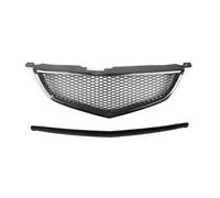 Calandre Avant À Double Lamelles Pour Acura TL 2004-2006 Aspect Fibre Carbone/brillant/noir Mat Style Nid D'abeille Pare-chocs Supérieur Capot Grille Calandre Avant Course(Look de fibre de carbone)