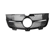 Calandre Avant À Double Lamelles Pour Mercedes Pour Benz GL X164 2010-2012 GL320 GL350 GL450 GL550 GL500 GT Grille Avant Racing Grill Masque Couverture Garnitures KIT(Black2)