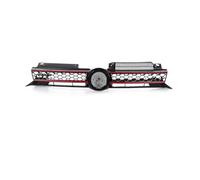 Calandre Avant À Double Lamelles Pour VW Pour Golf 6 MK6 2009 2010 2011 2012 2013 Pour GTI Style Center Racing Grill Honeycomb Mesh Car Front Bumper Radiator Grille(Ligne rouge)
