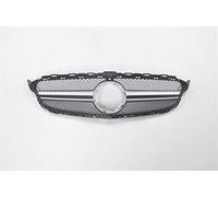 Calandre Avant Calandre Pour Mercedes Pour Benz Classe C C250 C300 C200 W205 2015-2018 Calandre Avec Trou Caméra Maille Capot Pare-chocs Supérieur Voiture