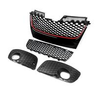 Calandre Avant Calandre Supérieure Et Inférieure En Maille Rouge Pour Pare-chocs Avant, Pour VW Pour Jetta Pour GTI Pour GLI MK5 2006, 2007, 2008, 2009 Calandre Grille