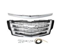 Calandre Avant Chromée Et Garniture Capot Pour Cadillac Pour Escalade 2015-2020 Ensemble Grilles Pare-chocs Voiture Calandre Avant