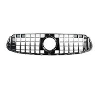 Calandre Avant Chromée Et Noire Pour Benz Pour GLC Pour W253 Pour X253 Pour GLC300 Pour GLC350 Pour GLC43 2020 Et Plus Avant Grille Phares Antibrouillard(Chrome black)