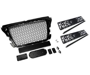 Calandre avant compatible avec Audi A3 8P Facelift Grille en nid d'abeille