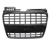 Calandre avant compatible avec Audi A4 B7 2004 2005 2006 2007 2008 Berline Avant Sport GV-68 Grille en maille nid d'abeille Sport Noir brillant