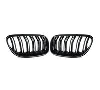 calandre avant de voiture 1 Paire De Calandres Doubles Noires Brillantes Pour BMW E92 E93 2 Portes LCI grille four