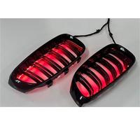 Calandre Avant De Voiture ABS Lumière LED Pour BMW Pour F30 F31 F35 2012 - 2018 320i 325i 328i, Pièces Automobiles Grille de Devant(Rouge)