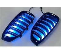 Calandre Avant De Voiture ABS Lumière LED Pour BMW Pour F30 F31 F35 2012 - 2018 320i 325i 328i, Pièces Automobiles Grille de Devant(Bleu)