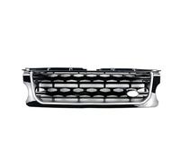 calandre avant de voiture Calandre Pour Land Pour Rover Pour Discovery 4 LR4 2014 2015 2016 L319 Panneau Central Pare-chocs Avant Style Grilles Course Supérieures grille four(Black bars of silver)