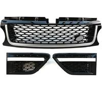 calandre avant de voiture Calandre pour Land pour Rover pour Range pour Sport 2010-2013 ABS latérale garde-boue grilles de ventilation(C)