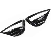 calandre avant de voiture Grilles de radiateur pour avant pour Tesla pour Model Y 2020-2023, couvercle phare antibrouillard pour pare-chocs(Glossy Black)