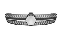 calandre avant de voiture Grilles Supérieures Style AMG GTR Chromées Argentées À Motif Diamant Pour Benz Classe Pour CLS W219 CLS350 CLS500 2005 2006 2007 2008 grille four(AM-Chrome Black)