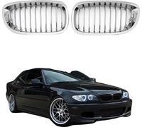 Calandre avant, Design de grille chromée, Matériau ABS durable, Installation facile, Pour BMW E46 2 portes Coupé Compatibilité