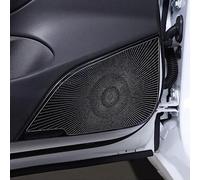 Calandre avant Grille De Protection Pour Haut-parleur Pour Tesla Model 3, Accessoires De Voiture, Face Avant Argentée(Black-front)