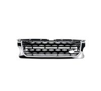 Calandre Avant Grille Pour Land Pour Rover Pour Discovery 4 LR4 2014-2016 L319 Grille Pare-chocs Avant Panneau Central Style Grilles Course Supérieures(Black bars of silver)