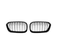 Calandre Avant modifiée de Style Course pour BMW Série 1 F20 F21 (2015-2017) Style Sport avec Lignes en Forme de Haricot et Finition Noir Brillant.