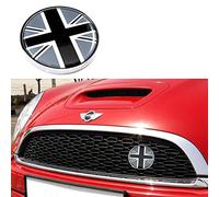 calandre avant Noir/gris W/support Noir Drapeau Anglais s'adaptent à tous les Mini Cooper R50 R55 R56 R57 R558 R60