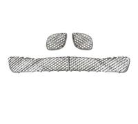 Calandre Avant Pour Bentley Pour Flying Pour Spur 2010-2013 3W5807667 Voiture Pare-chocs Avant Garde Grille Mash Auto Partie Accessoires Grille De Radiateur(Plating silver 3pcs)