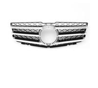 Calandre Avant pour Benz pour Classe GLK pour X204 2008-12 GLK280 GLK300 GLK350 Grille Pare-Chocs Avant Noire Brillante Grilles Supérieures Style Diamants(for FCL3-Chrome Silver)