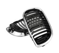 Calandre avant Pour BMW E46 2002-2005 Paire De Calandres Centrales Avant Chromées(Chrome Black)