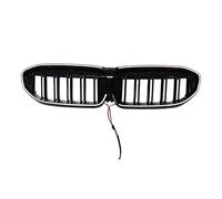 Calandre Avant Pour BMW G20 G28 Série 3 2019-2022 320i 325i 330i M340i XDrive Grille De Lampe Avant LED Grilles Lumière En ABS Noir Brillant Grille Calandre Avant(Double Line)