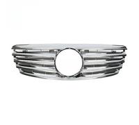 Calandre Avant Pour W211 2002-2006 Style Calandre Mise À Niveau Cinq Lamelles Horizontales ABS Noir Brillant Avant(Electroplated)