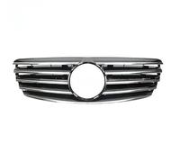 Calandre Avant Pour W211 2002-2006 Style Calandre Mise À Niveau Cinq Lamelles Horizontales ABS Noir Brillant Avant(1Electroplated Black)