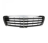 Calandre Avant Pour W211 2002-2006 Style Calandre Mise À Niveau Cinq Lamelles Horizontales ABS Noir Brillant Avant(Electroplated Black)