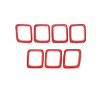 Calandre Avant Pour Jeep Pour Compass 2017-2020 Cache Calandre Avant Calandre Sport Haricot Grille(Red)