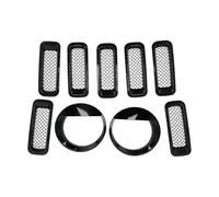 Calandre avant Pour Jeep Pour Patriot 2011 2012 2013 2014 2015 2016 Maille Avant Insère Anneaux De Garniture Kit Grille Décoration