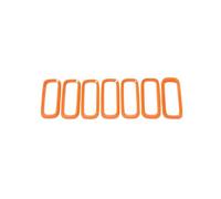 Calandre Avant Pour Jeep Pour Renegade 2016 2017 2018 Accessoires Extérieurs Décoration Autocollants Calandres De Course(Orange)