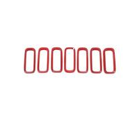 Calandre Avant Pour Jeep Pour Renegade 2016 2017 2018 Accessoires Extérieurs Décoration Autocollants Calandres De Course(Red)