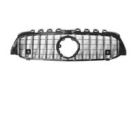 Calandre Avant Pour Mercedes Pour Benz Pour W177 A180 A200 A220 A250 A35 Pour AMG 2019-2022 Calandre Noir Pare-chocs Avant Course Grille De Radiateur(G-Silver)