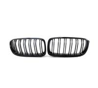 Calandre Avant Voiture Calandre Sport À Double Lamelles Pour Pare-choc Avant Diamanté Pour Série 3 F30 F31 F35 2011 2012 2013 2014 2015 2016 2017 2018 QAQMHVCVB(Double Line Black)