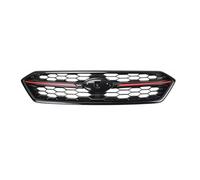 Calandre Avant Voiture Calandre Supérieure En Nid D'abeille Noir Brillant Pour Subaru WRX STI 2018-2021 QAQMHVCVB(Style C)