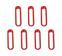 Calandre Avant Voiture Calandres Course Voiture Couverture Décoration Extérieure Pour Jeep Pour Wrangler JK 2007-2010 2011 2012 2013 2014 2015 2016 2017 Avant Grille(Rouge)