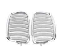 Calandre Avant Voiture Compatible Avec BMW Pour E70 X5 2008-2013 2 Pièces Radiateur Rein Avant Voiture Pare-chocs Center Maille Grille Argent 51137157687 51137157688