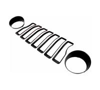 Calandre Avant Voiture Lot De 9 Calandres Avant Et De Phares pour Jeep pour Wrangler JL 2018, 2019 Et 2020
