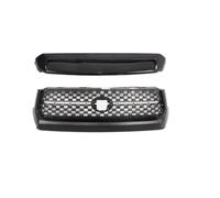 Calandre Avant Voiture Pour Toyota Pour Tundra 2014-2017 2018 2019 2020 Noir Brillant Calandre Et Capot Renflement Moulage Gril Protecteur Voiture Style Center Avant Grille(3)