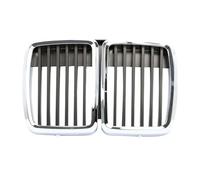 Calandre avec Calandre De Capot Avant Chromée Noire Pour BMW E30 Pour M3 3 Série 1982 1983 1984 1985 1986 1987 1988 1989 1990 1991 Avant Grille