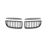 Calandre avec Pour BMW Série 3 E90 E91 2005 2006 2007 2008 330i 335i Diamants Style Pare-chocs Avant Grilles Rein Chrome Argent Double Lamelle Grille Avant Grille