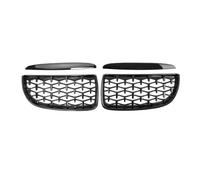 Calandre avec Pour BMW Série 3 E90 E91 2005 2006 2007 2008 Chrome Argent Grilles De Course Supérieures Diamants Style Noir Calandre Voiture Avant Grille