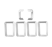 Calandre Bague de calandre Avant de Voiture, Garniture de calandre de Course adaptée aux Suzuki Jimny JB64 JB74 2019-2024 couvercles de calandre(Silver)