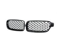 Calandre Calandre de pare-chocs avant de voiture pour BMW F30 F31 F35 320i 335i 2012-2018, calandre à double lamelles, style course Bandes de Calandre(Glossy Black)