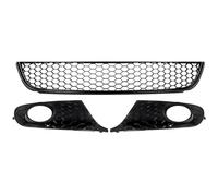 Calandre Capot Voiture Compatible Avec VW Pour Jetta Pour Golf MK6 2009 2010 2011 2012 2013 Grille D'aération Inférieure Avant Noire Kit Carrosserie