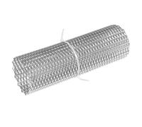 Calandre centrale avant de voiture en maille rhombique en aluminium, ajustement universel, argent