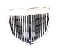 Calandre Compatible Pour Mercedes-Benz Classe E W212 2014-2015 modifiée pour être Compatible Pour la calandre centrale de pare-chocs avant Maybach argent noir(Silver)